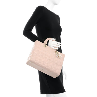 Christian Dior Lambskin Cannage Large Lady Dior Light Pink 3 of 8