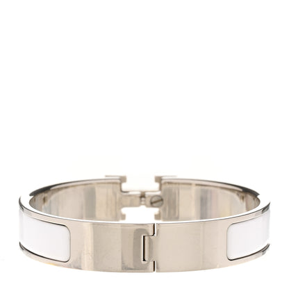 Hermes Enamel Narrow Clic Clac H Bracelet PM White 3 of 5
