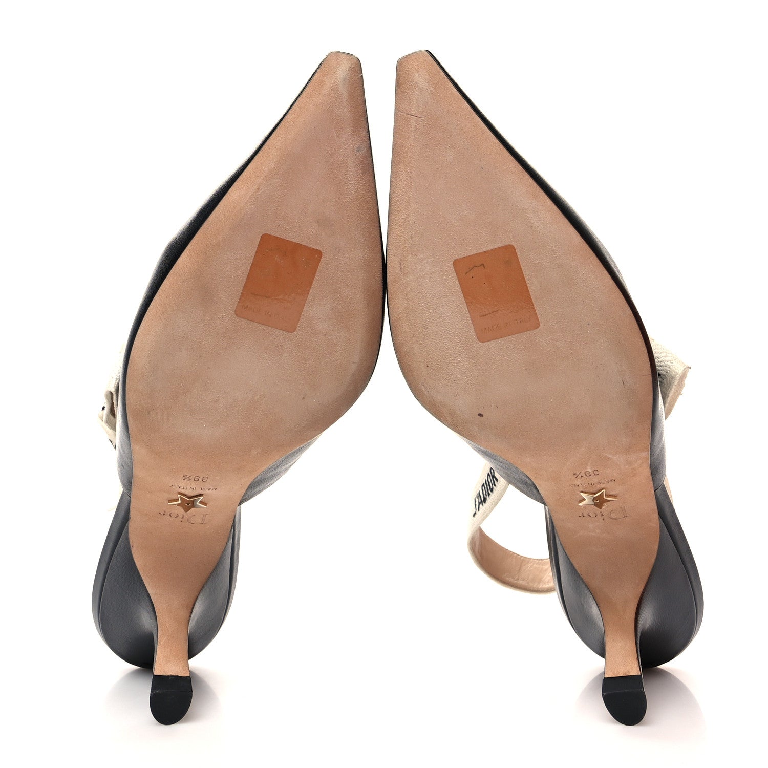 Christian Dior Lambskin Ribbon J'Adior Slingback 65mm Pumps 39.5 Black 5 of 9