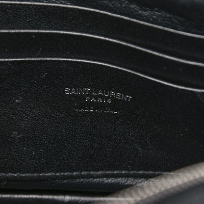 Saint Laurent Grain De Poudre Matelasse Monogram Mini Lou Camera Bag Black 5 of 11