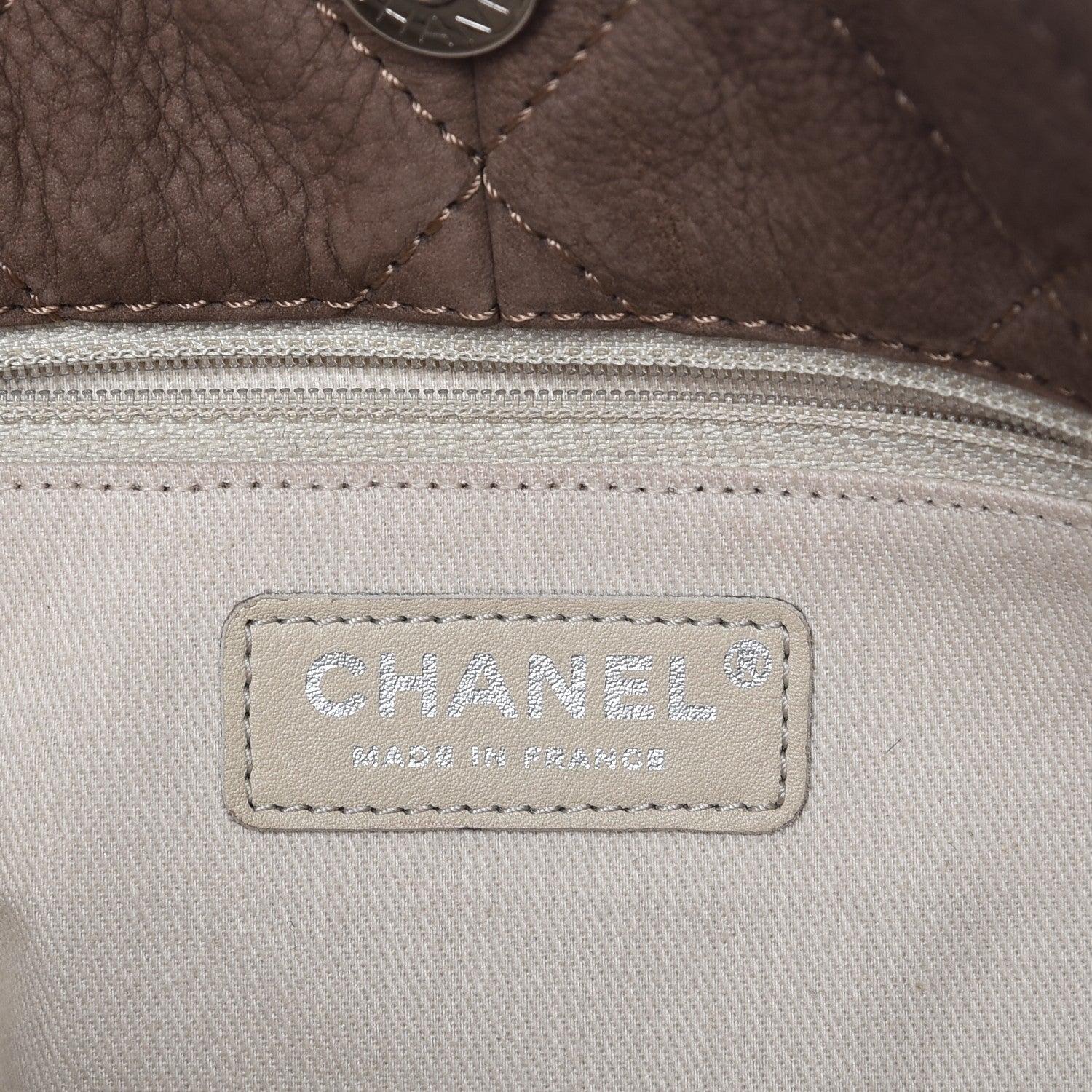 Chanel Ultra Soft Suede Calfskin Natural Beauty Tote Brown 6 of 9