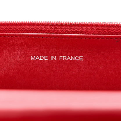 Chanel Caviar Sevruga Wallet on Chain WOC Red 7 of 13