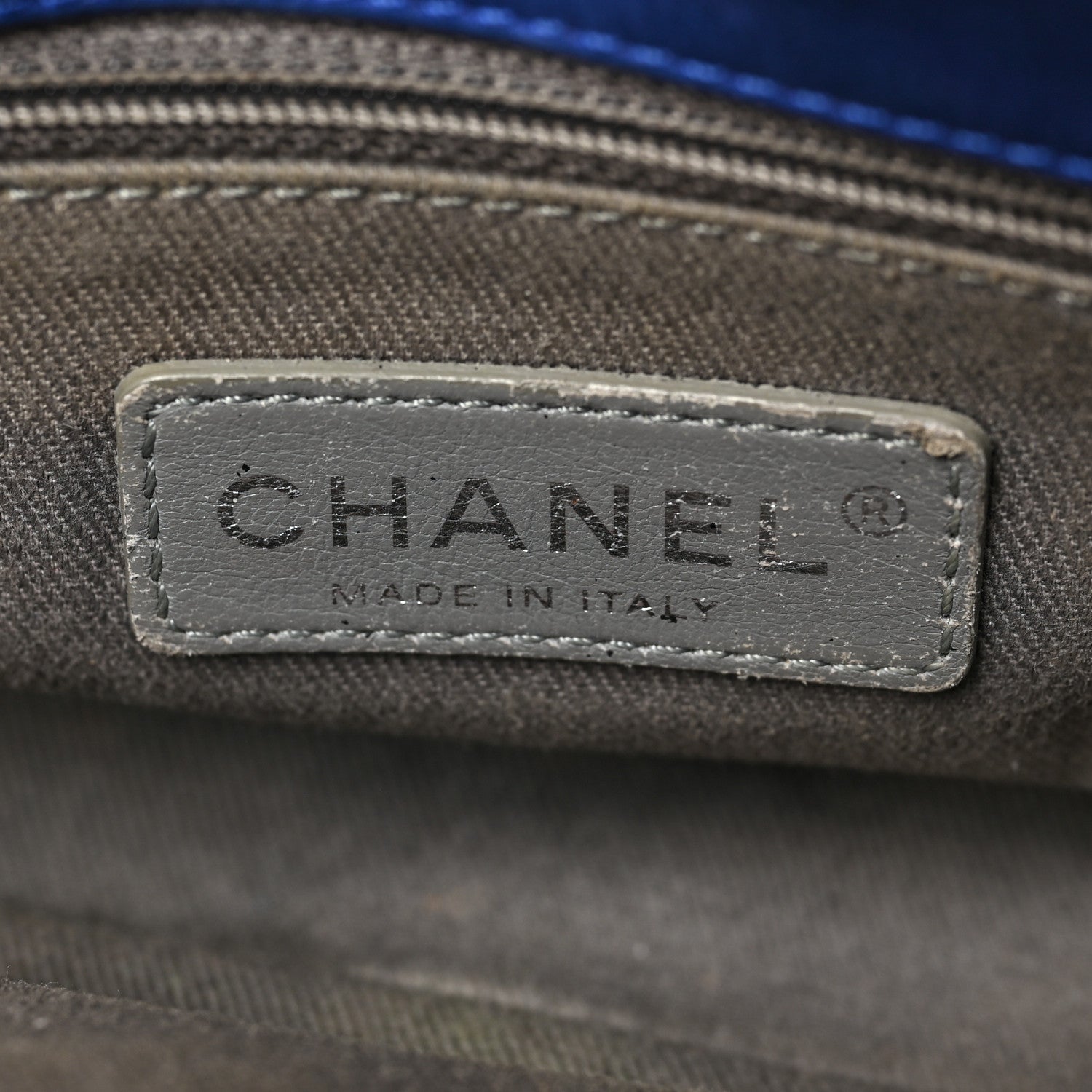 Chanel Iridescent Calfskin Diamond Embellished Medium Single Flap Blue 6 of 9