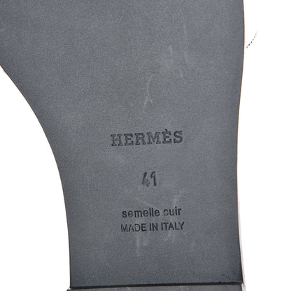 Hermes Epsom View Sandals 41 Argent 6 of 8