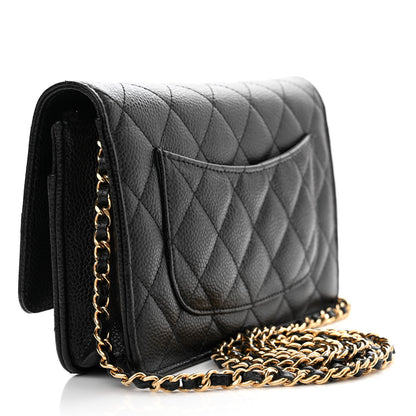 Chanel Caviar Quilted Wallet on Chain WOC Black 3 of 14