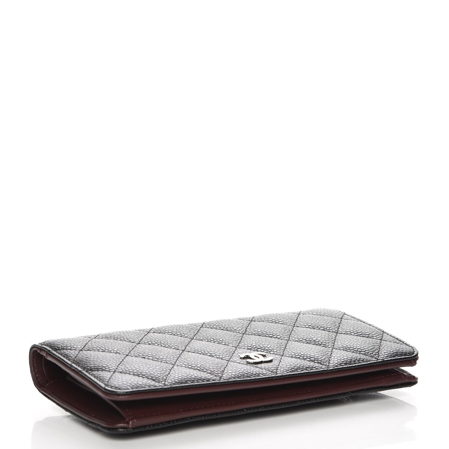 Caviar Quilted Yen Wallet Black