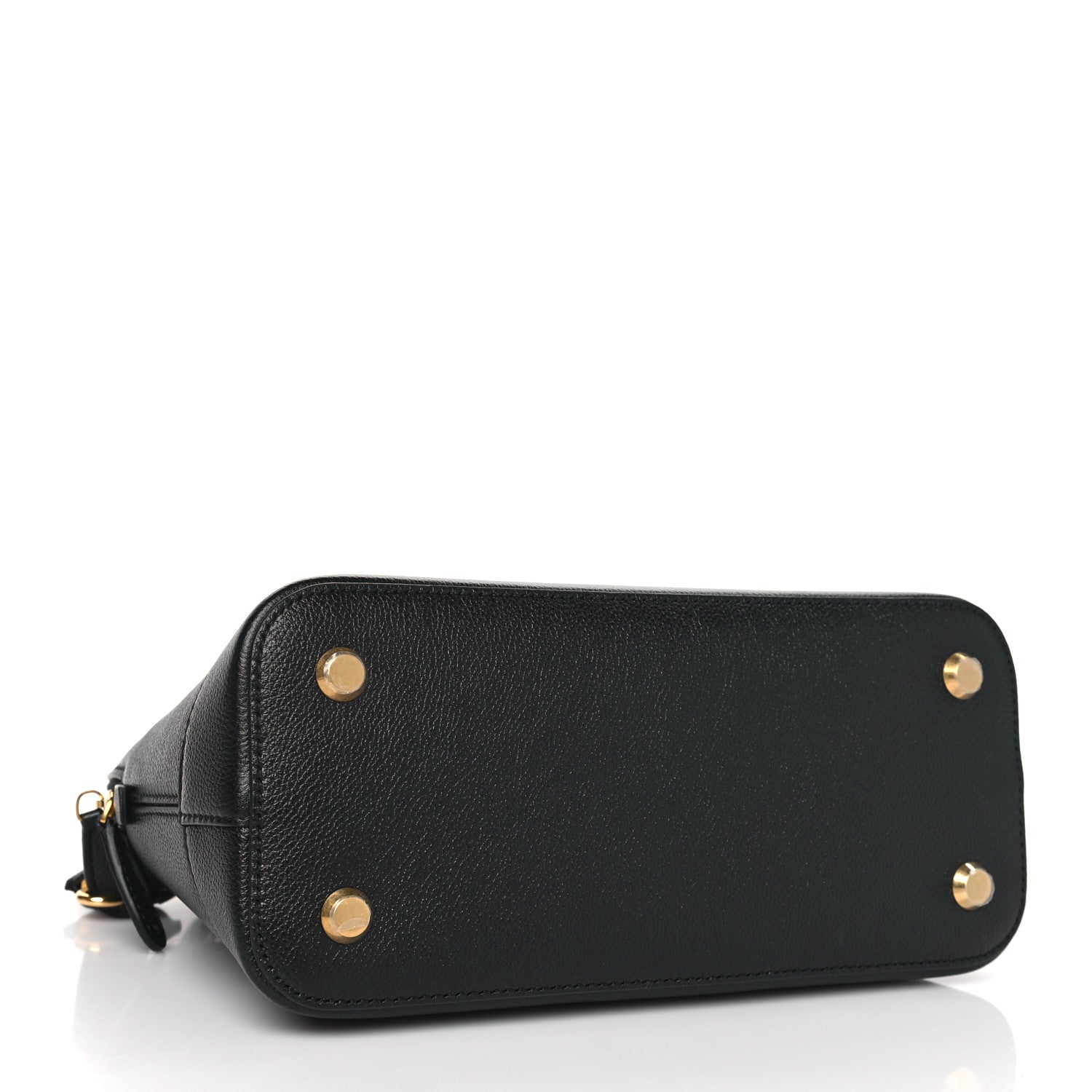Balenciaga Grained Calfskin Logo S Ville Top Handle Bag Black White 4 of 8