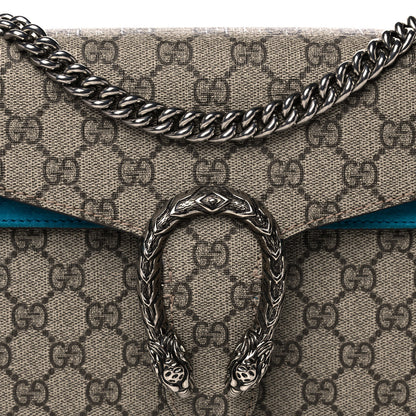 Gucci GG Supreme Monogram Small Dionysus Shoulder Bag Bright Turquoise 8 of 11