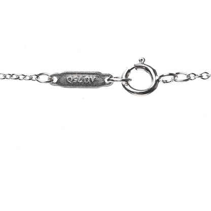 Tiffany 18K White Gold Platinum Diamond Medium Heart Lock Pendant Necklace 4 of 5