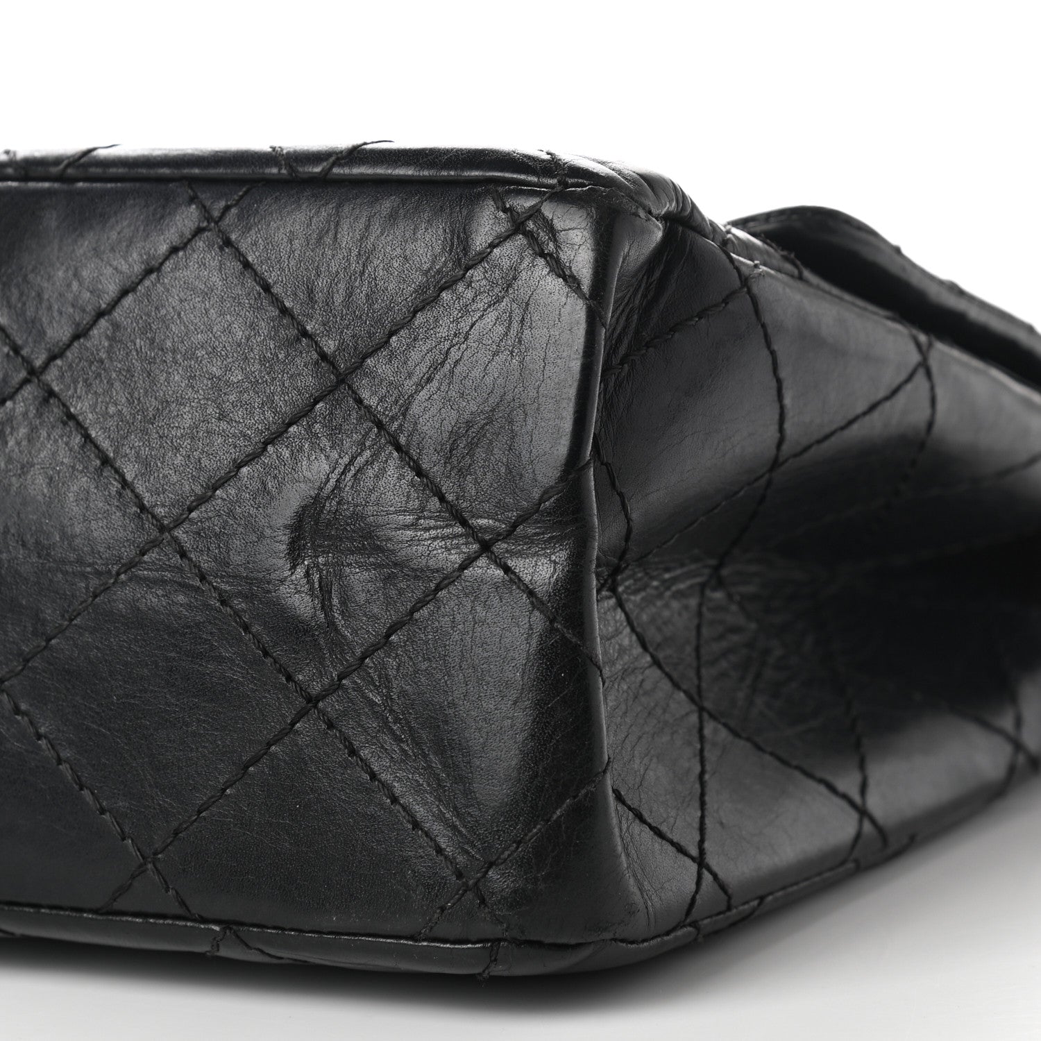Chanel Aged Calfskin Quilted 2.55 Reissue 226 Flap Navy Blue 10 of 11