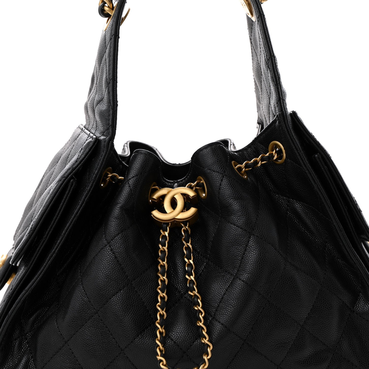 Chanel Caviar Quilted Small Chanel 25 Handbag Black 8 of 11