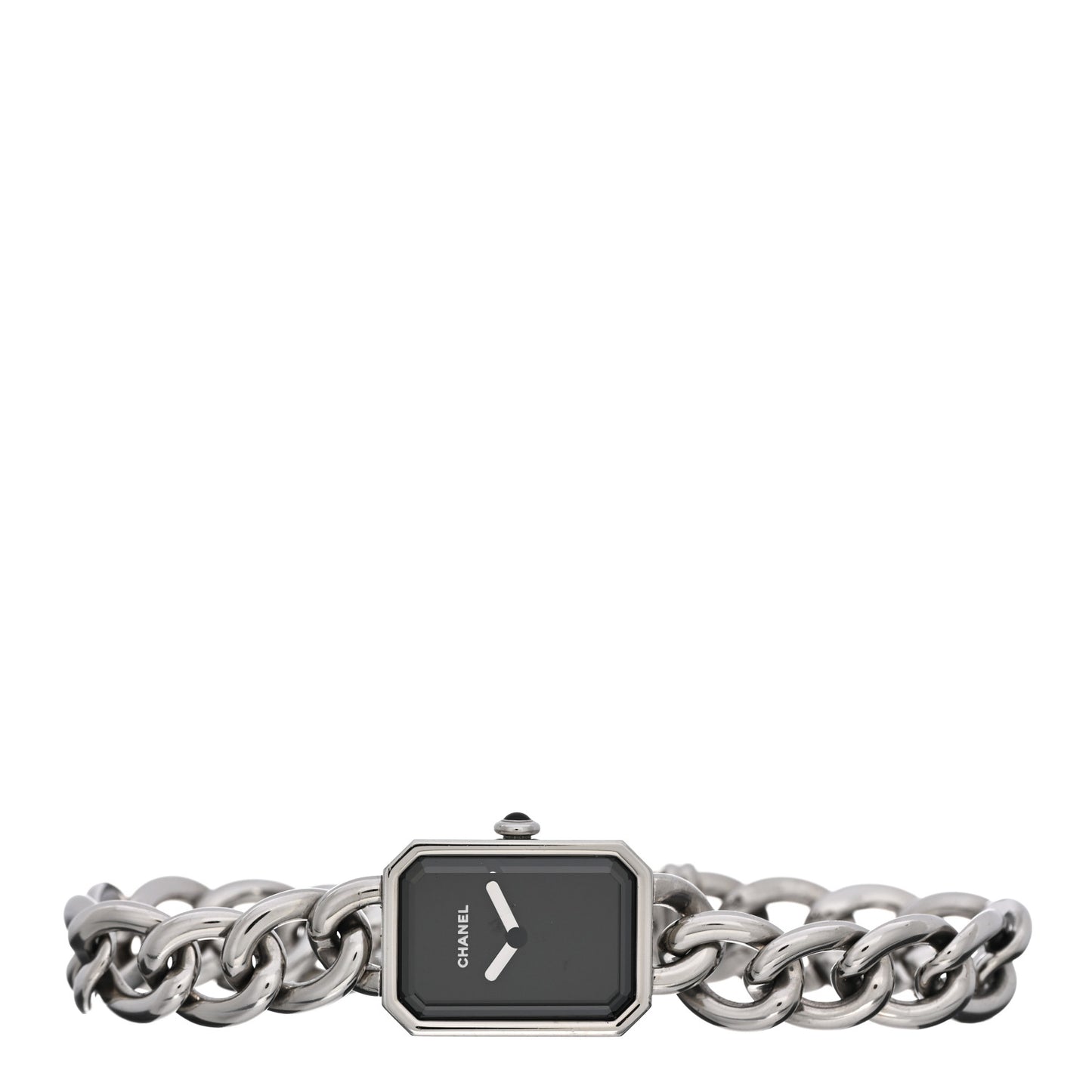 Stainless Steel 20mm Chain Premiere Quartz Watch Black