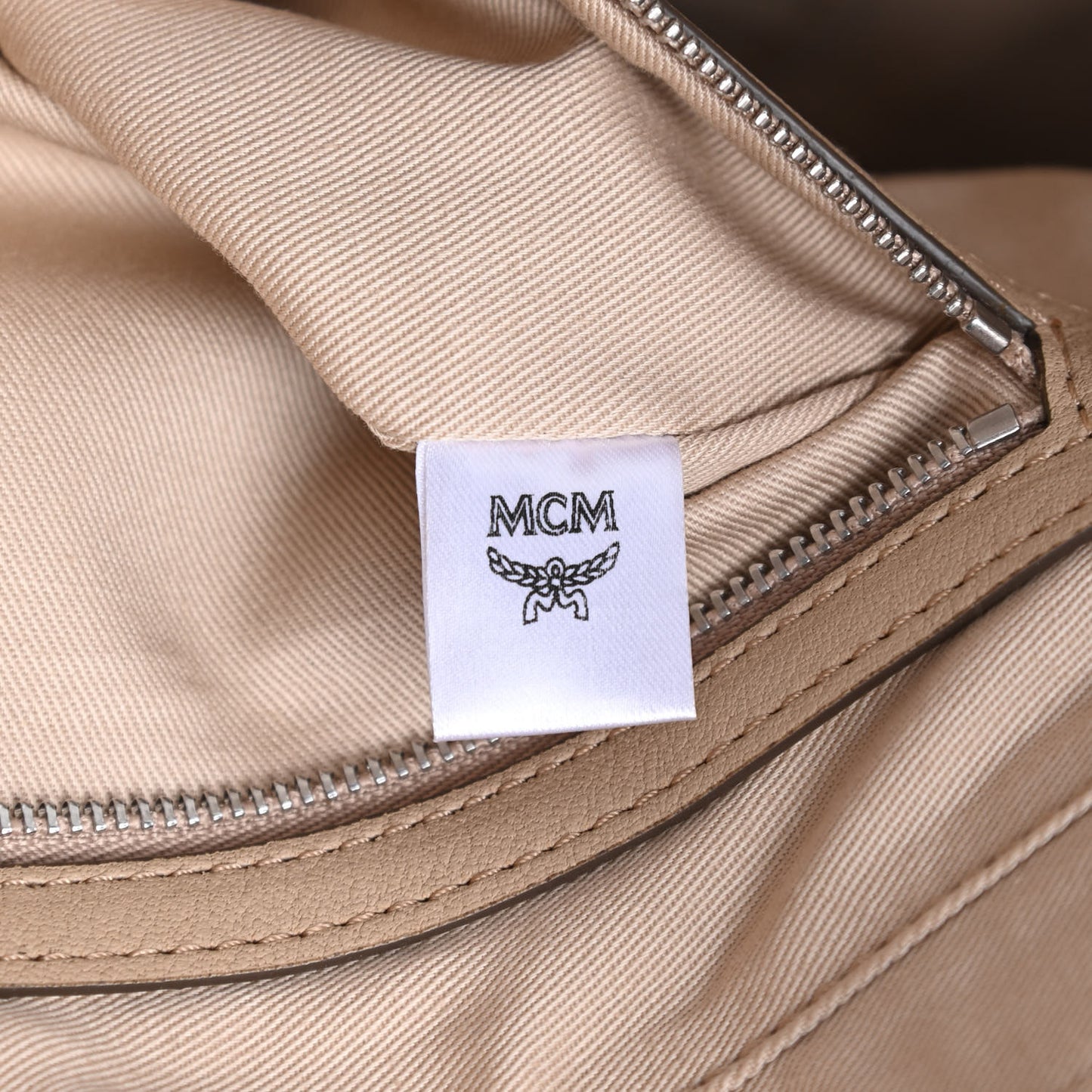 Calfskin Ottomar Monogram Medium Klara Top Zip Tote New Beige