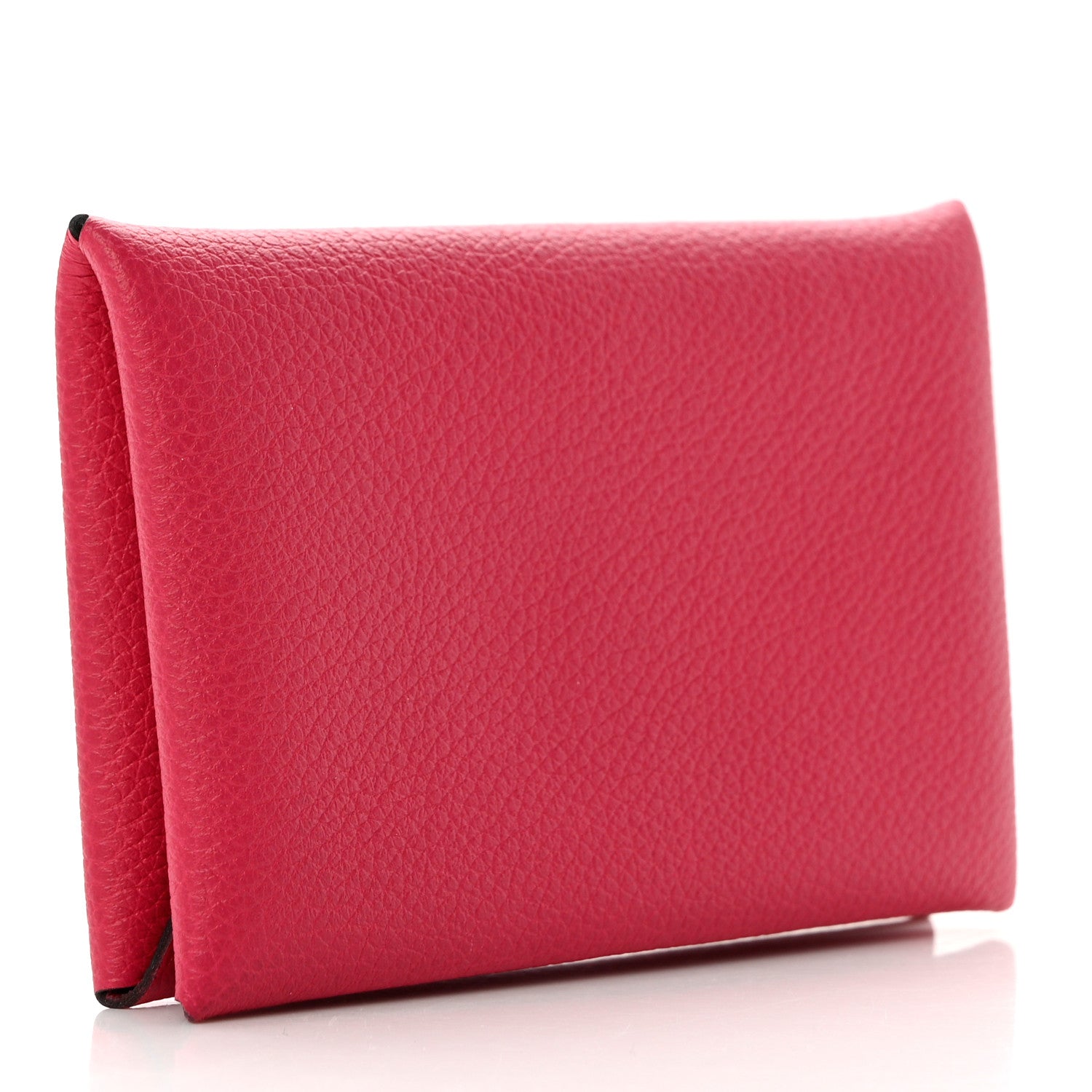 Hermes Evercolor Calvi Card Case Rose Mexico 3 of 7