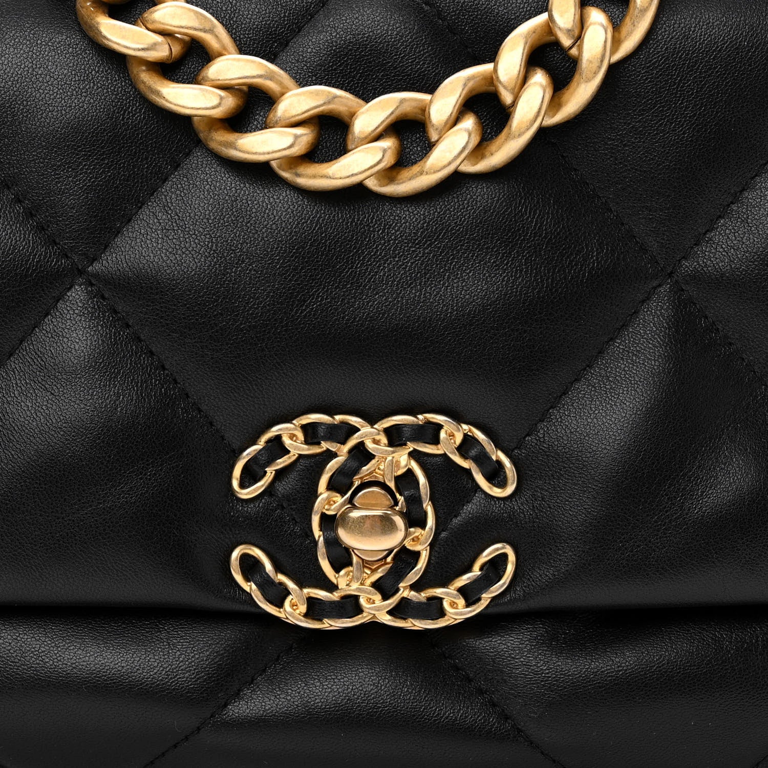 Chanel Lambskin Quilted Medium Chanel 19 Flap Black 8 of 10