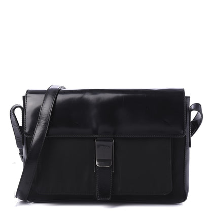 Prada Tessuto Nylon Spazzolato Shoulder Bag Black 1 of 10