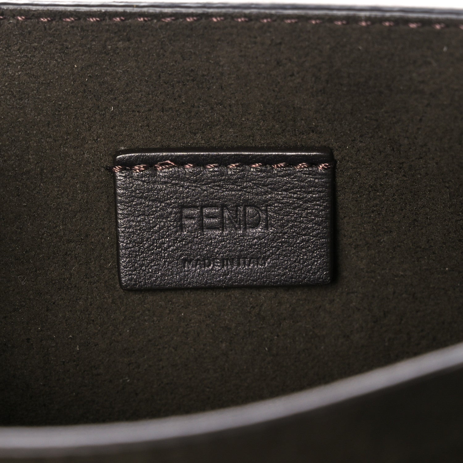 Fendi Vitello King Crystal Fab Crossbody Bag Cuoio 6 of 9