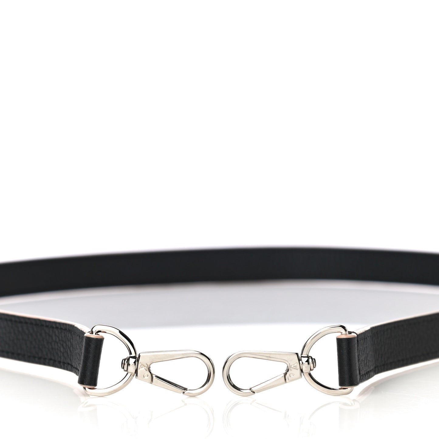 Calfskin Capucines BB Shoulder Strap Black Petale