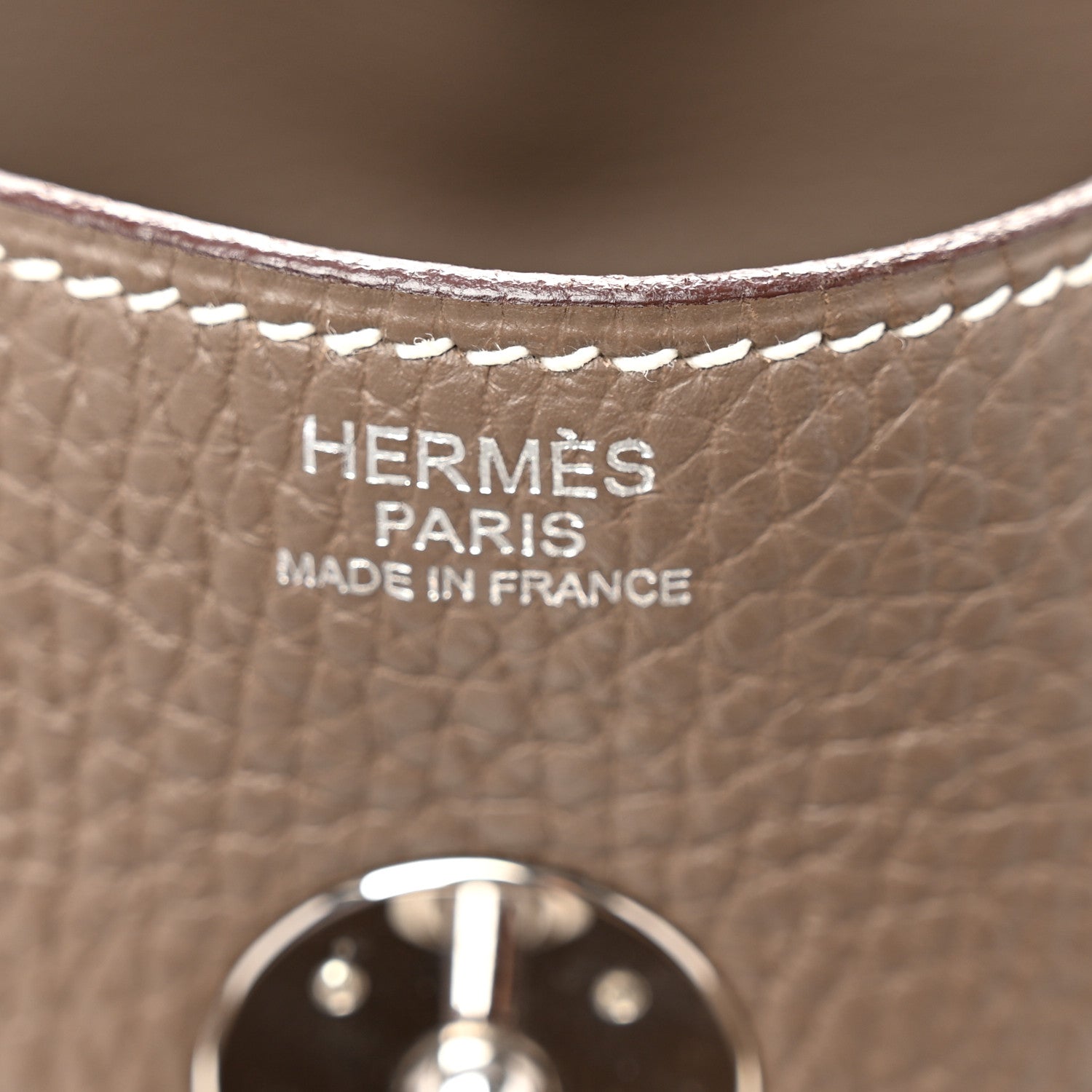 Hermes Taurillon Clemence Lindy 30 Etoupe 6 of 11