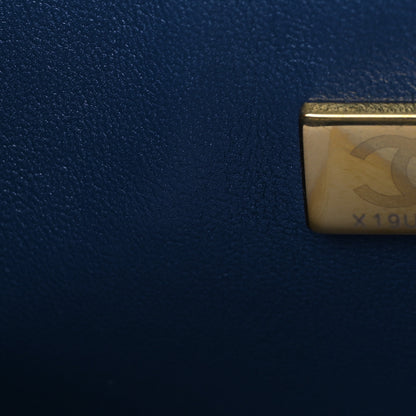 Chanel Caviar Quilted Small Double Flap Navy 7 of 9