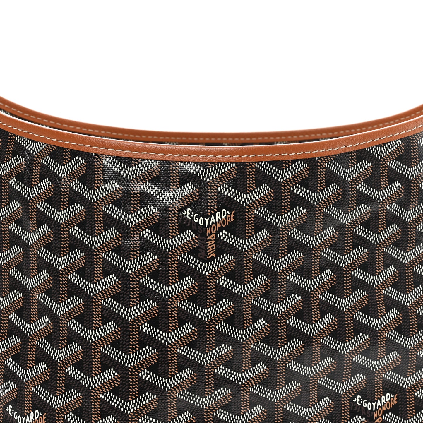 Goyardine Boheme Hobo Black Gold