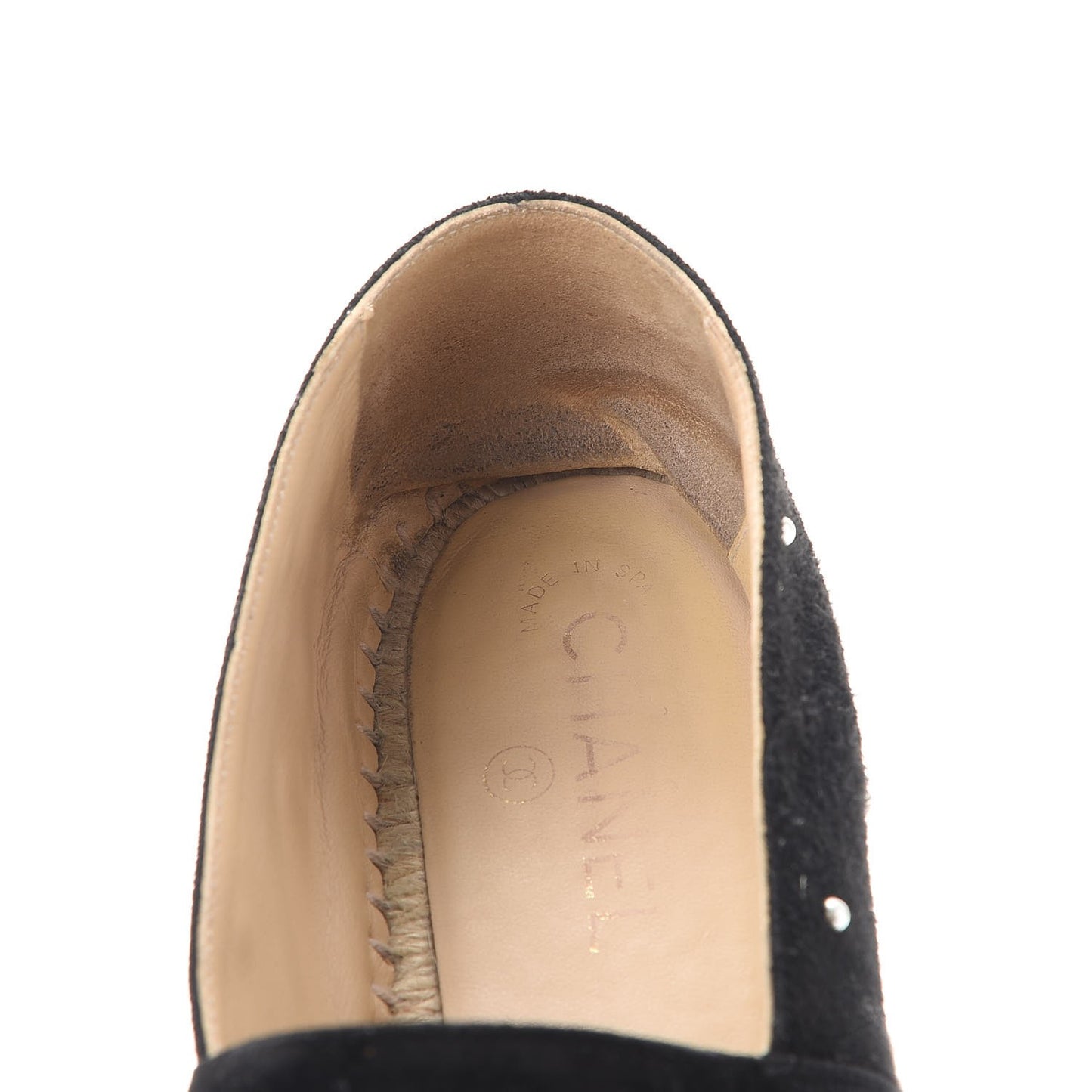 Suede Pearl CC Espadrilles 40 Black