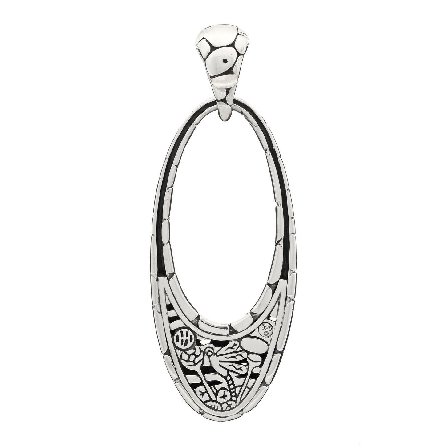 Sterling Silver Kali Pebble Pendant