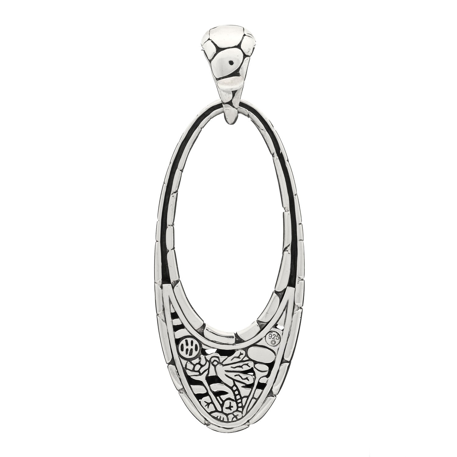 John Hardy Sterling Silver Kali Pebble Pendant 2 of 3