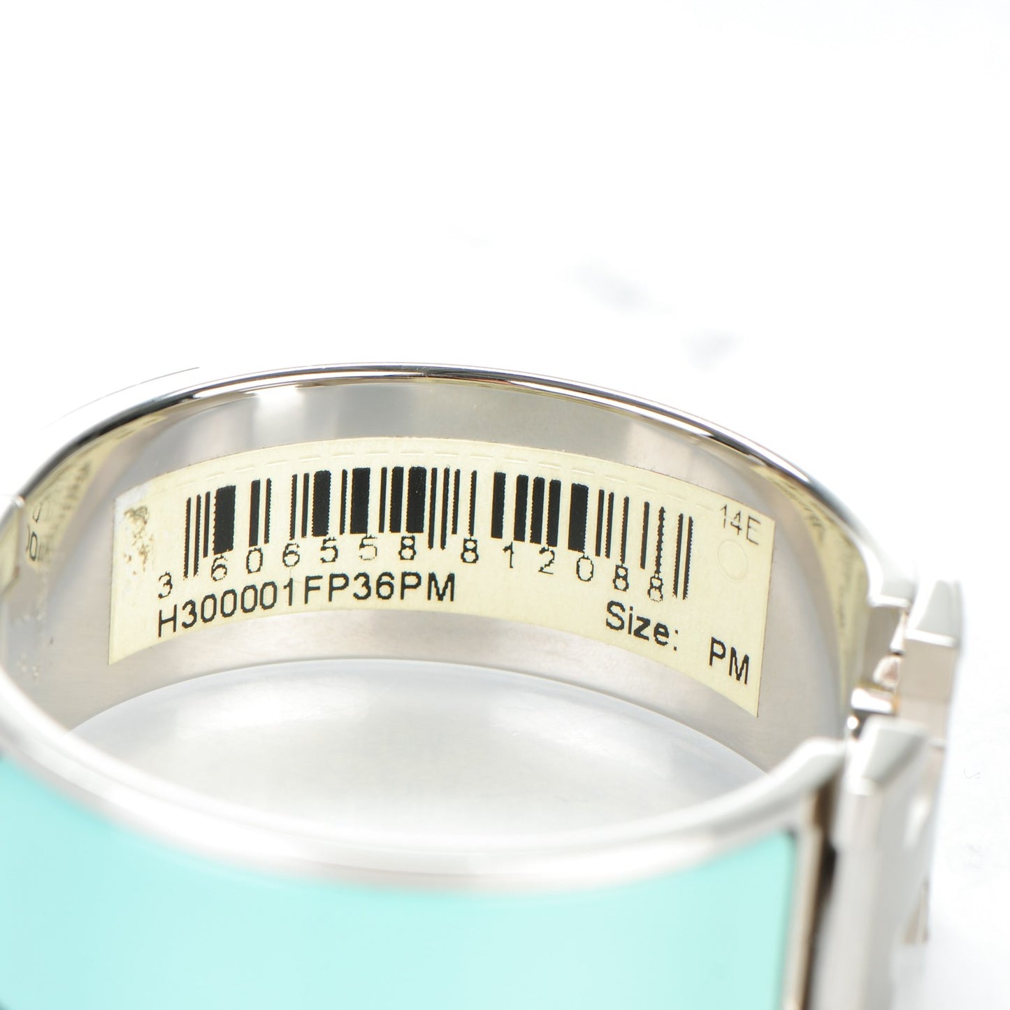 Enamel Wide Clic Clac H Bracelet PM Lagon