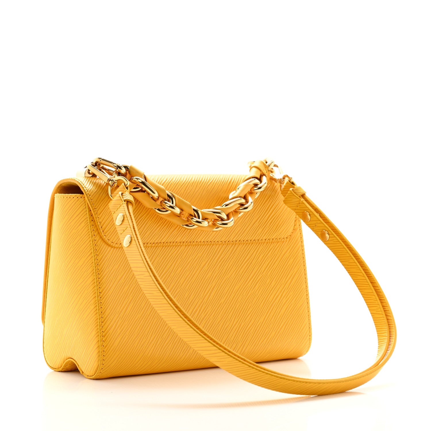 Louis Vuitton Epi Twist Braided Strap Shoulder Bag MM Sunflower 4 of 11