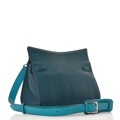 Hermes Taurillon Clemence Bi-Color Jypsiere 28 Colvert Turquoise 3 of 9