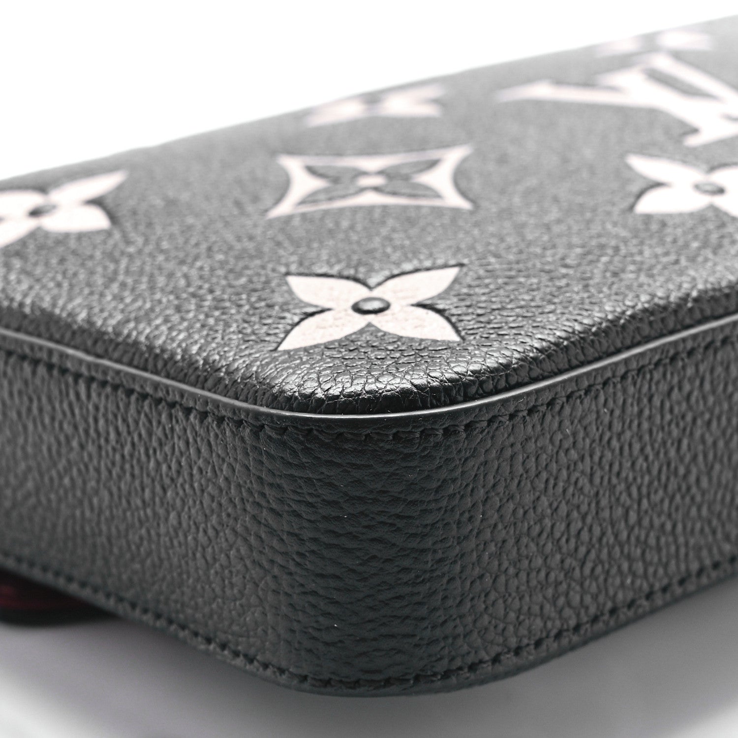 Louis Vuitton Empreinte Monogram Giant Felicie Pochette Black Beige 12 of 13