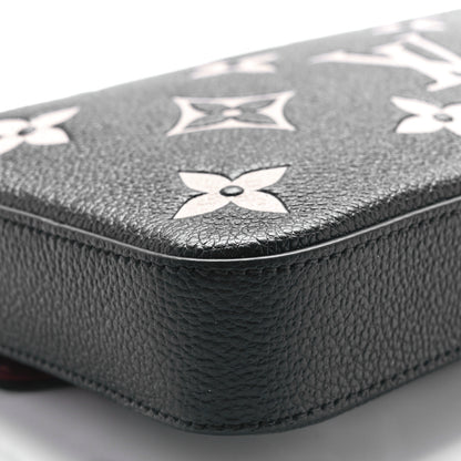 Louis Vuitton Empreinte Monogram Giant Felicie Pochette Black Beige 12 of 13