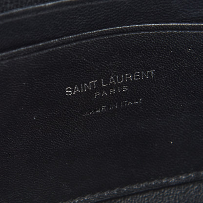 Saint Laurent Grain De Poudre Matelasse Monogram Mini Lou Camera Bag Black 6 of 8