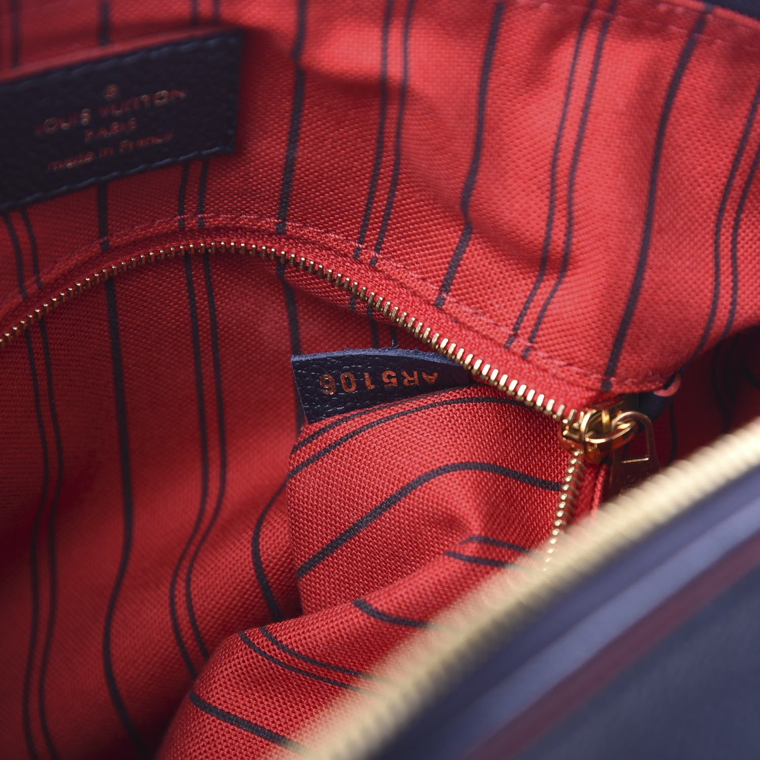 Louis Vuitton Empreinte Speedy Bandouliere 25 NM Marine Rouge 6 of 9