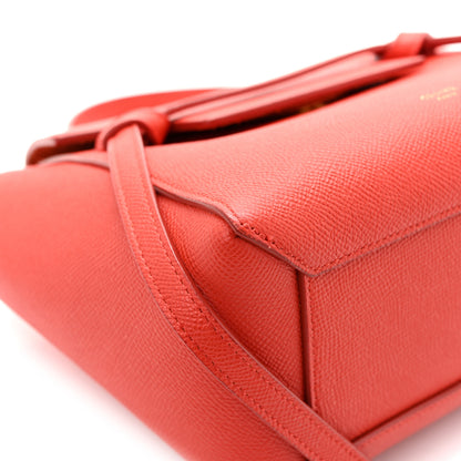 Celine Grained Calfskin Nano Belt Bag Coral 15 of 16