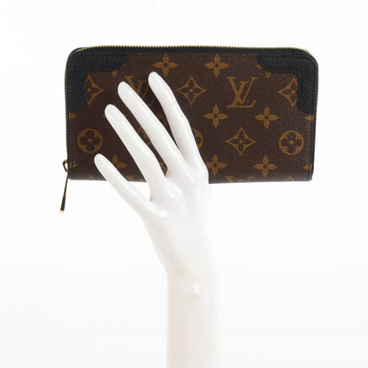 Louis Vuitton Monogram Zippy Retiro Wallet Black 2 of 8
