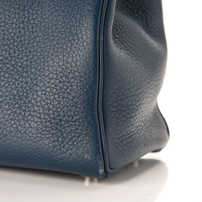 Hermes Taurillon Clemence Kelly Retourne 32 Bleu De Prusse 31 of 32
