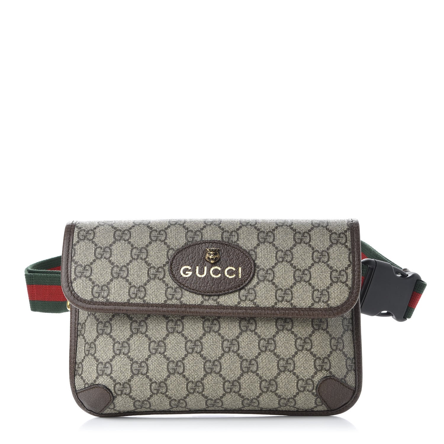 Gucci GG Supreme Monogram Neo Vintage Web Belt Bag Brown 1 of 11