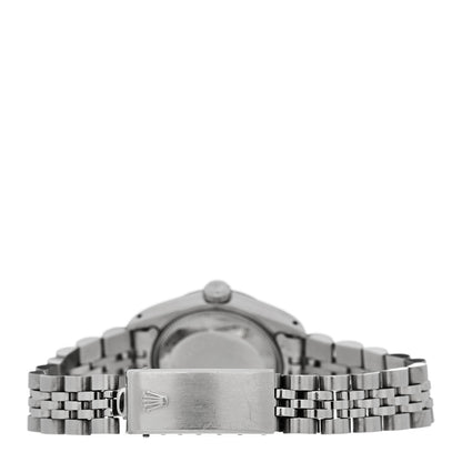 Rolex Stainless Steel 18K White Gold Diamond 26mm Oyster Perpetual Datejust Watch Silver 69174 3 of 5