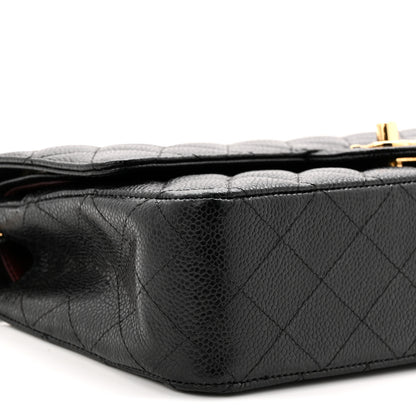 Chanel Caviar Quilted Medium Double Flap Black 9 of 11