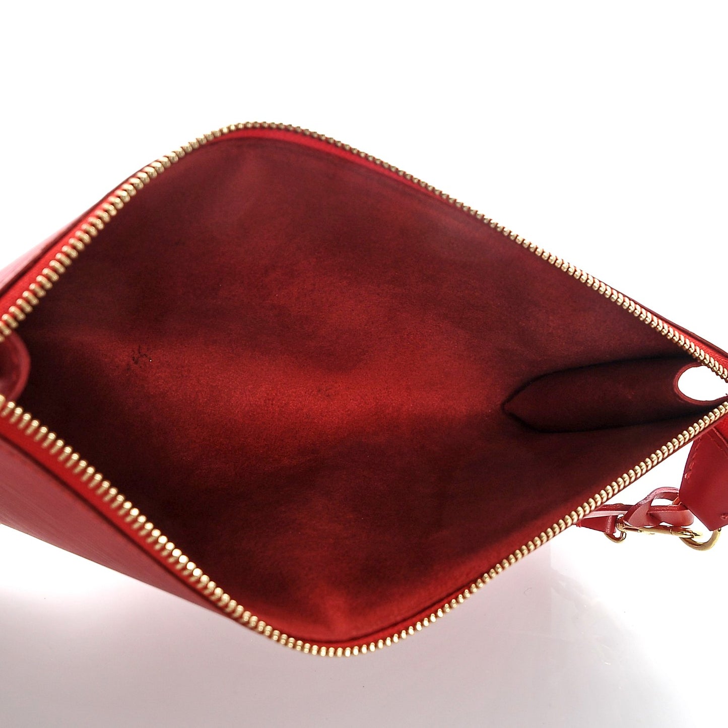 Epi Pochette Accessories 24 Castillan Red