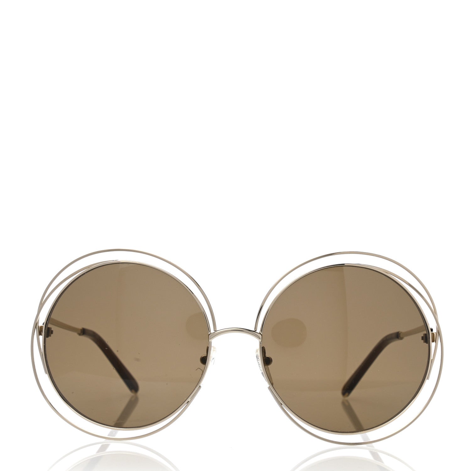 Chloe Oversized Round Carlina Oversized Round Sunglasses CE114S Gold 2 of 7