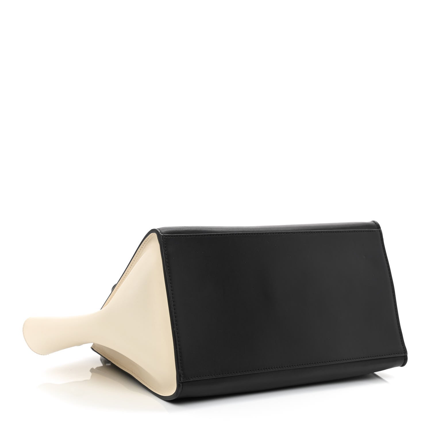 Celine Drummed Calfskin Medium Tri-Color Trapeze Light Khaki 4 of 10
