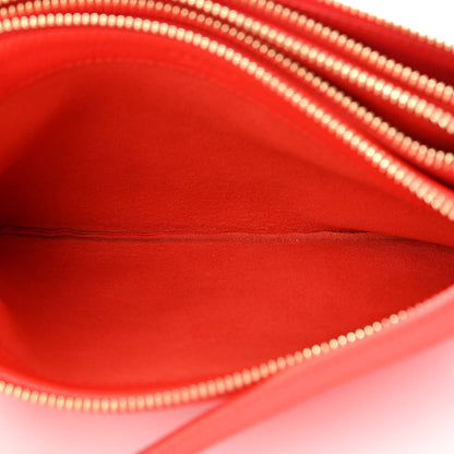 Celine Goatskin Small Trio Crossbody Bag Alizarin 7 of 14