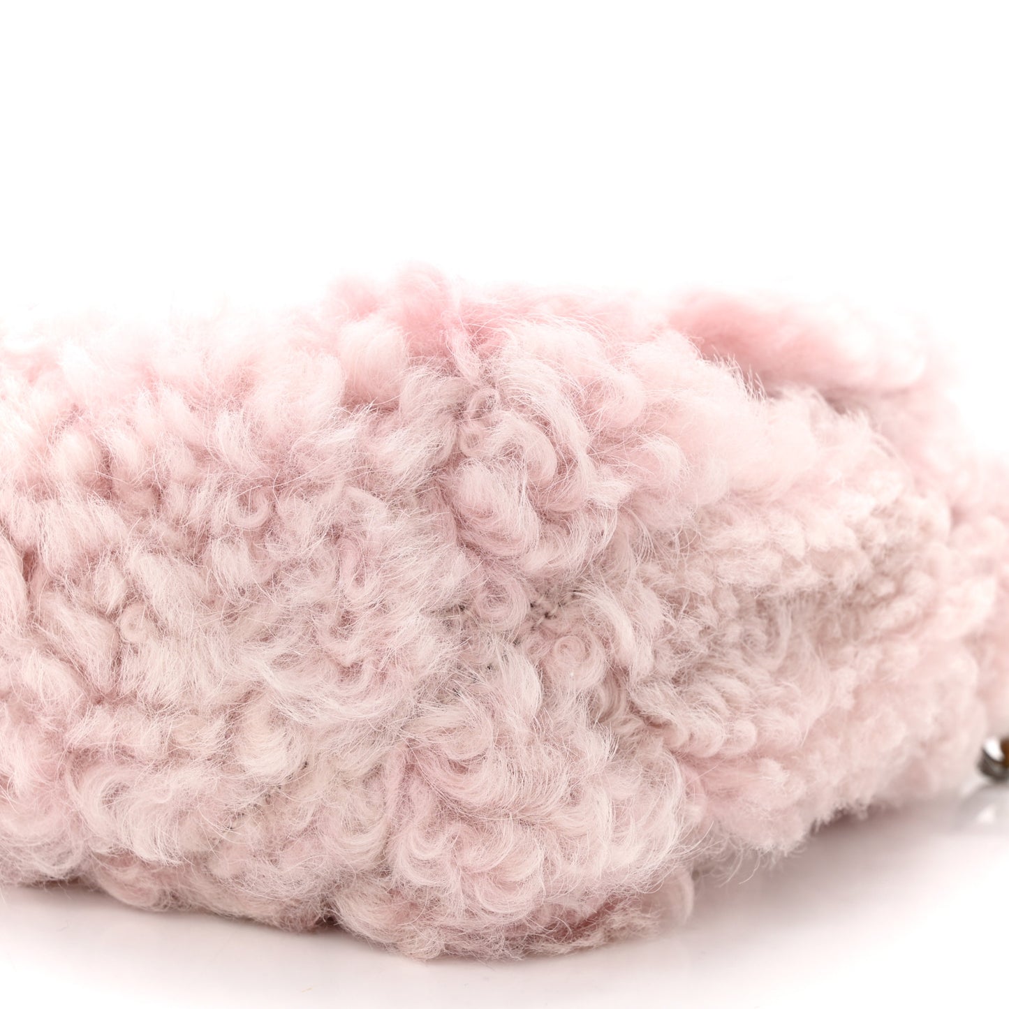 Shearling Sheepskin Medium Chanel 19 Flap Light Pink