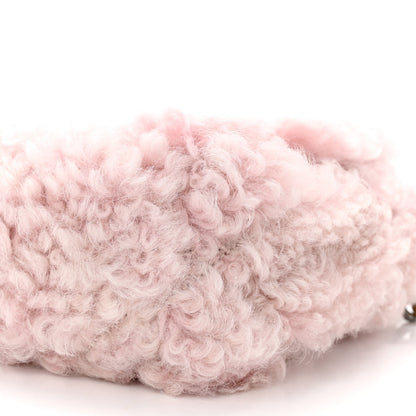 Chanel Shearling Sheepskin Medium Chanel 19 Flap Light Pink 10 of 11