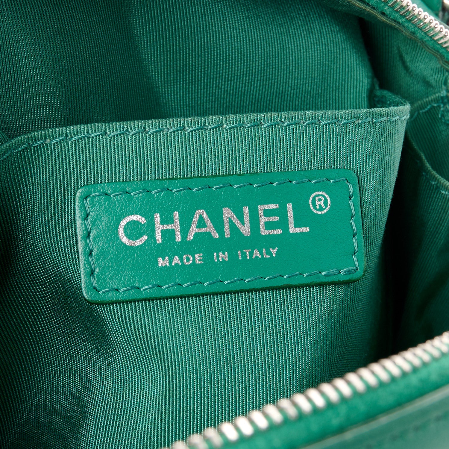 Chanel Lambskin Quilted Mini CC Box Camera Bag Green 6 of 11