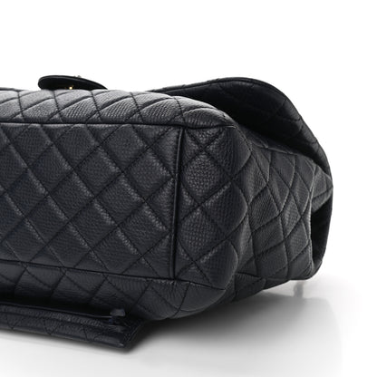 Chanel Calfskin Quilted Small XXL Travel Flap Bag Navy 10 of 10