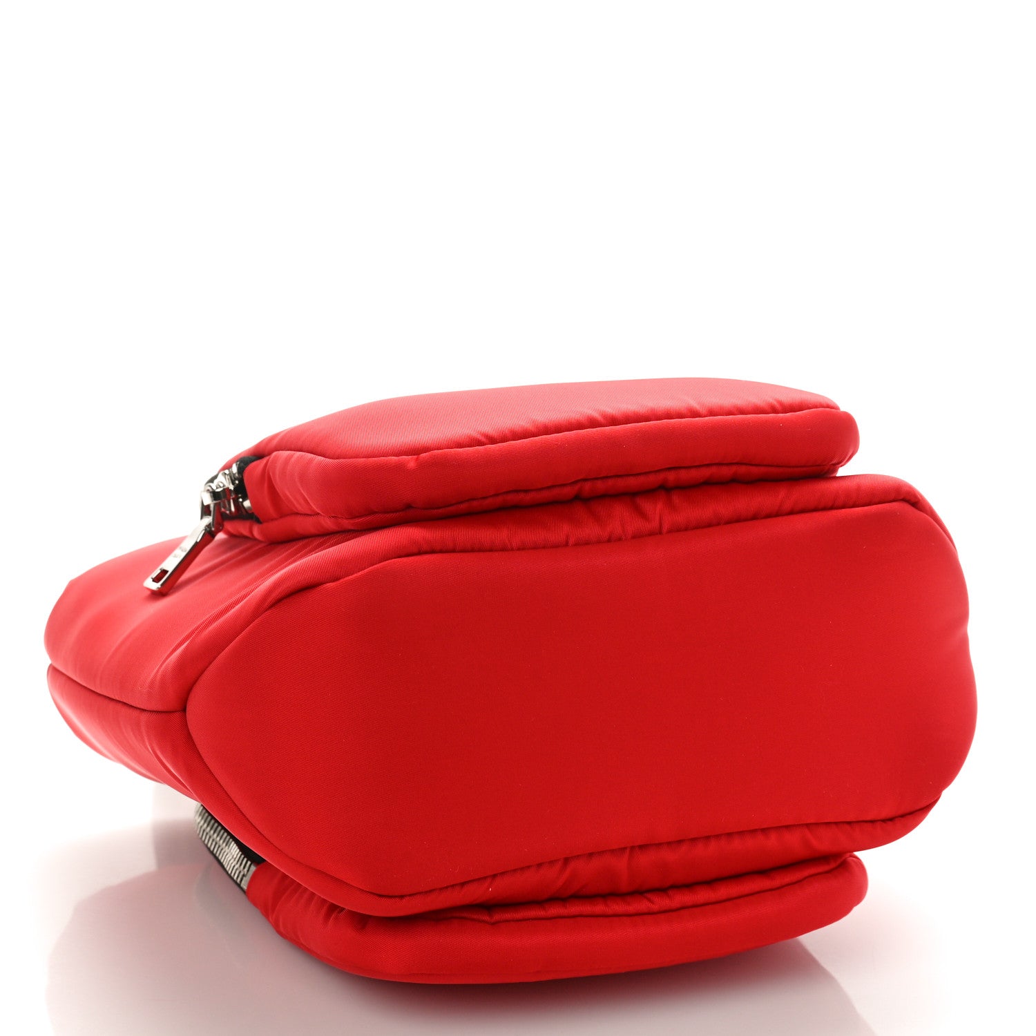 Prada Tessuto Nylon Pocket Small Cargo Tote Rosso Black 4 of 8